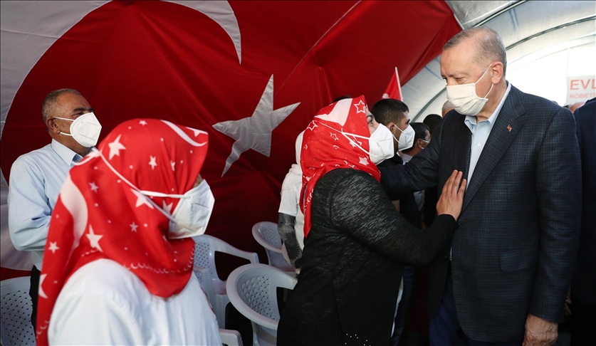 Families, protesting PKK, 'feel empowered thanks to Turkey's President Erdogan'