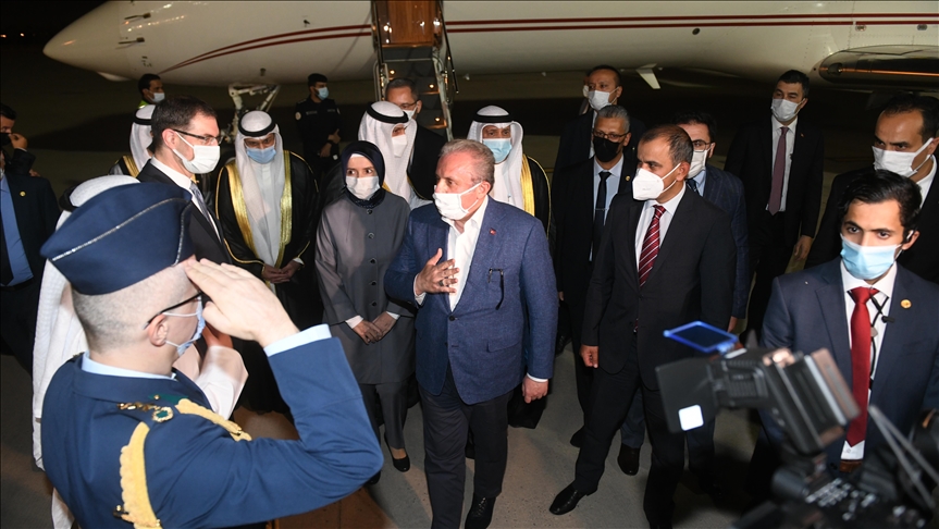 Turkey's parliament speaker arrives in Kuwait