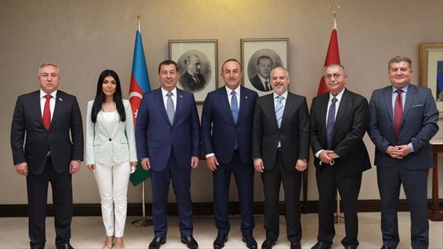 دیدار چاووش‌اوغلو با رئیس کمیته امور خارجه مجلس آذربایجان