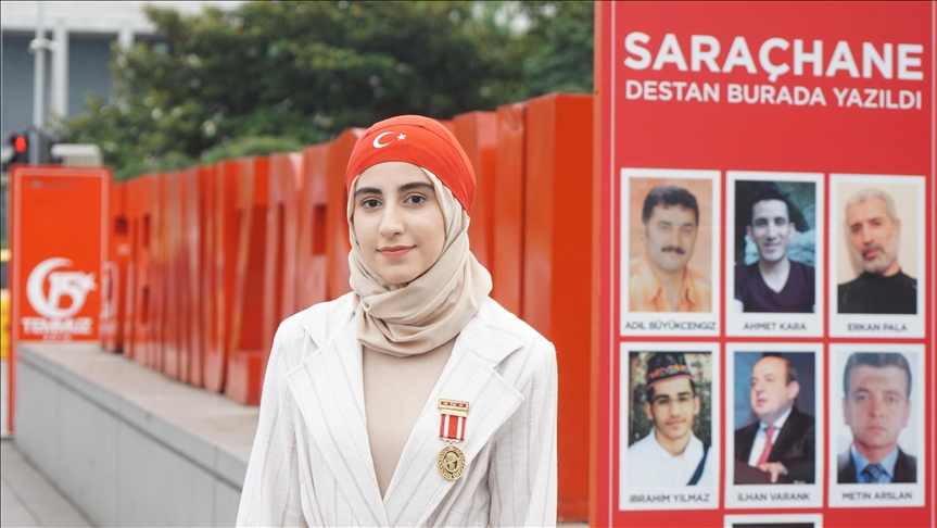 Young Turkish woman remembers fighting off 2016 coup attempt
