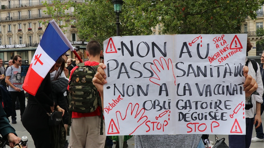 Francuska: Demonstracije protiv obavezne vakcinacije protiv COVID-19