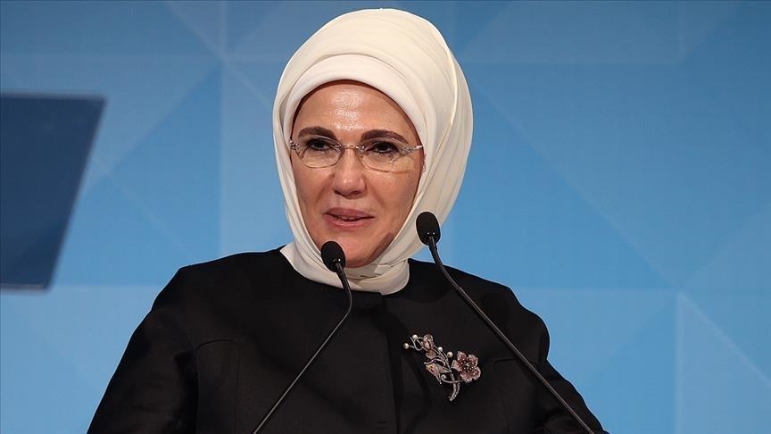 Turkish first lady marks Muslim holiday of Eid al-Adha