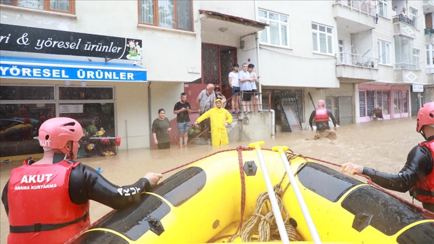 Some 200 people evacuated due to flooding in Turkish Black Sea region