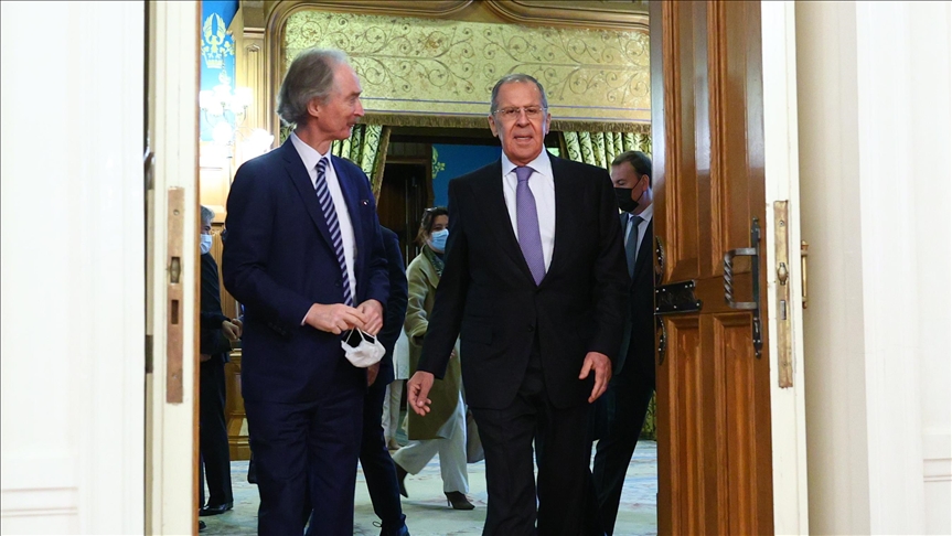 Russian foreign minister, UN special envoy for Syria meet in Moscow