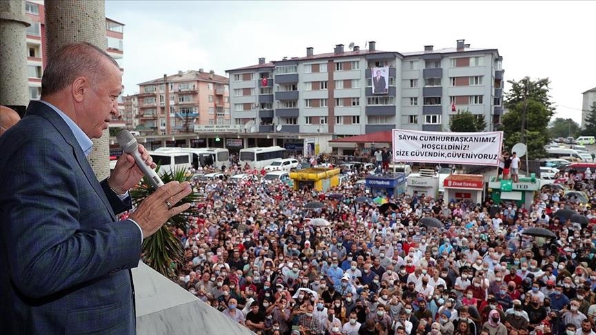 أردوغان: تعويض متضرري سيول "أرتفين" بأقرب وقت 