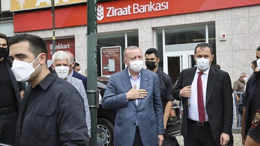 Turquie / inondations à Rize : Erdogan annonce les projets d'aide pour la région