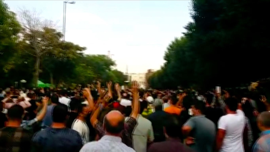 تظاهرات مردم تبریز در حمایت از اعتراضات خوزستان