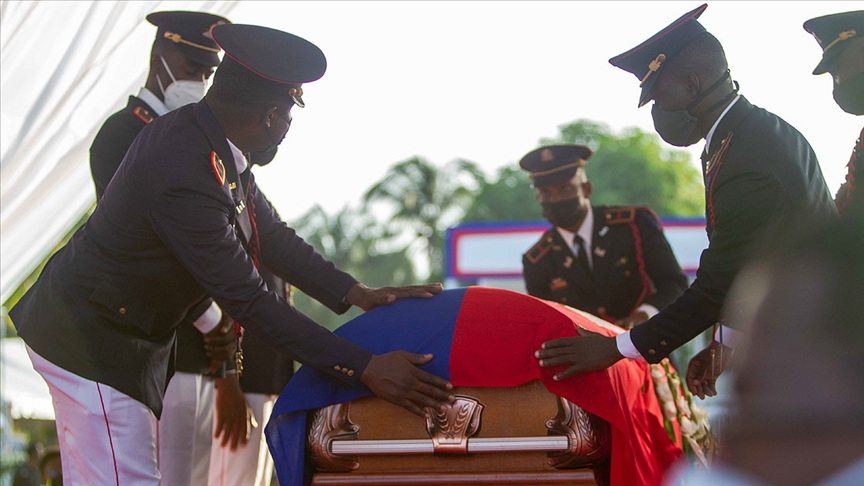 Suikast sonucu öldürülen Haiti Devlet Başkanı Moise için cenaze töreni düzenlendi