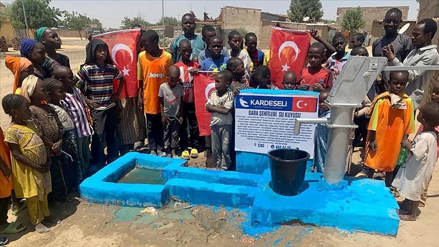 تامین آب صده‌ها هزار نفر از شهروندان چاد از چاه‌های حفر شده توسط ترکیه