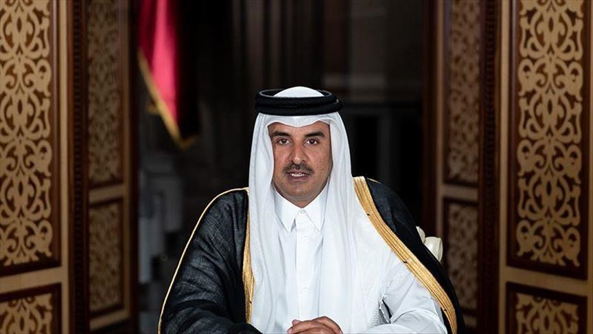 Qatari emir emphasizes 'need to overcome political crisis' in Tunisia