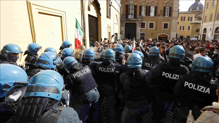 Siguen las manifestaciones en Italia por el ‘pase verde’ contra la COVID-19