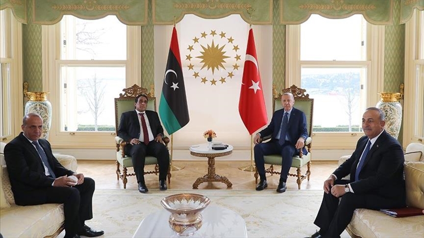 أردوغان والمنفي يبحثان التطورات في تونس 