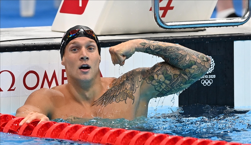 US swimmer Dressel breaks world record for 3rd Tokyo Olympics gold
