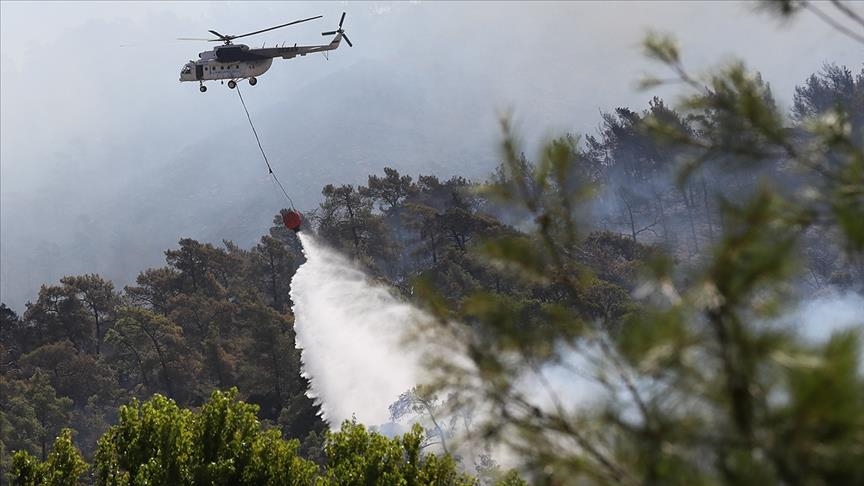 Turkey’s fight against forest fires continues at full pace