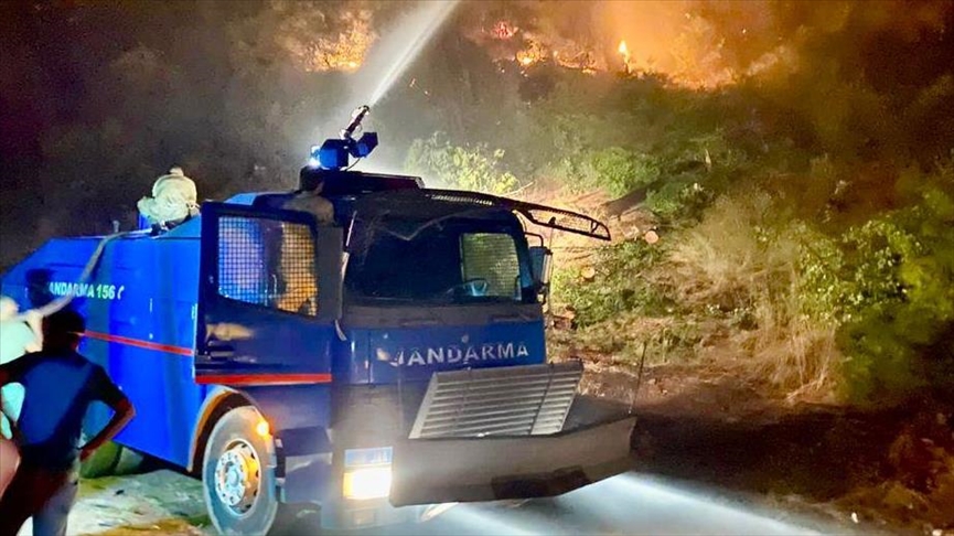 Turkish gendarmerie, coast guard units join fight against wildfires