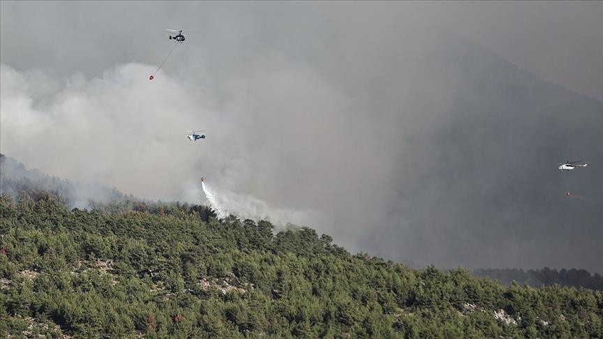 کمک 6 کشور جهان برای مهار کردن آتش‌سوزی در ترکیه
