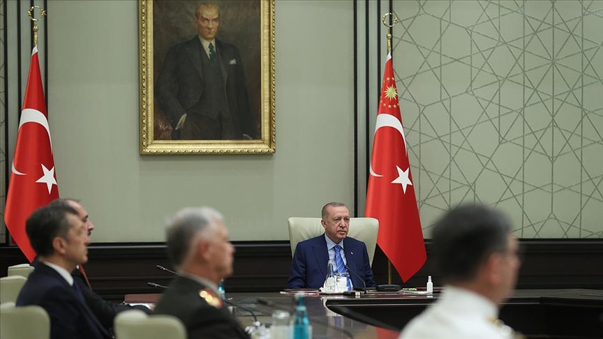 Yüksek Askeri Şura Cumhurbaşkanı Erdoğan başkanlığında toplandı