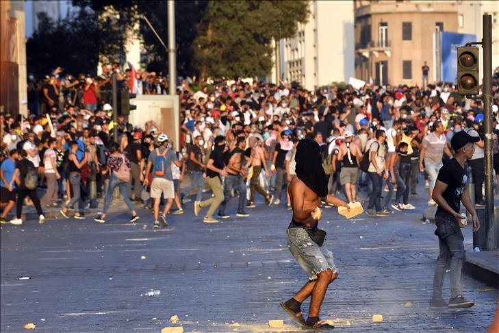 Lebanon forces clash with protesters on Beirut blast anniversary