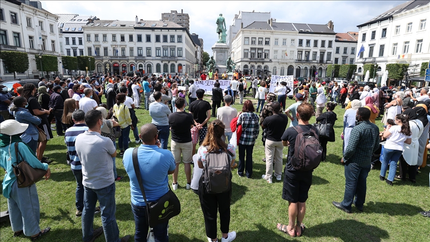 Belgija: Migranti "bez papira" protestovali u Briselu