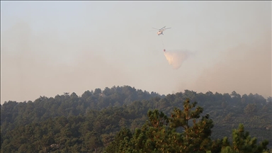 Denizli'deki yangına müdahale için 11. Komando Tugay Komutanlığının iş makineleri ve personeli görevlendirildi