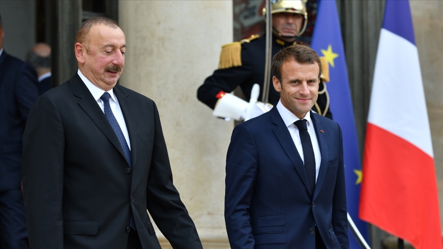 Fransa Cumhurbaşkanı Macron ile Azerbaycan Cumhurbaşkanı Aliyev telefonda görüştü