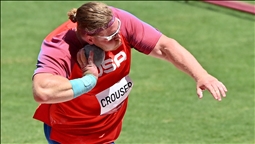US athlete Crouser wins gold in shot put, sets Olympic record