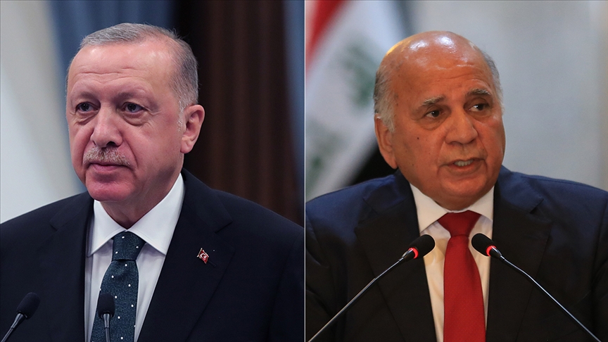 Cumhurbaşkanı Erdoğan, Irak Dışişleri Bakanı Fuat Hüseyin'i kabul etti
