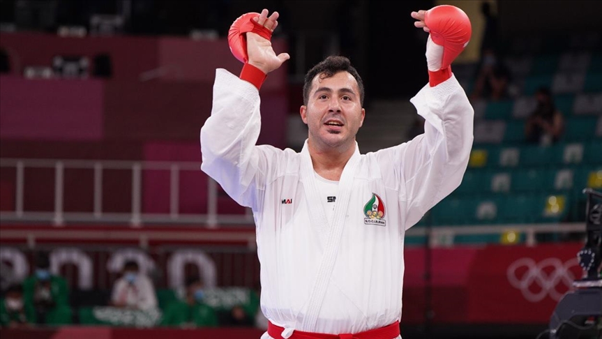 Iran's karateka bags Olympic gold in unusual way