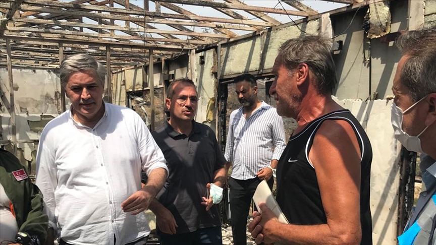 Bodrum'daki yangında mağdur olan vatandaşların yaraları sarılıyor