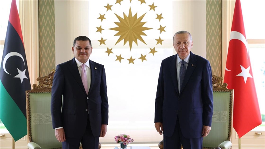 Cumhurbaşkanı Erdoğan'ın Libya Başbakanı Abdulhamid Dibeybe'yi kabul etti