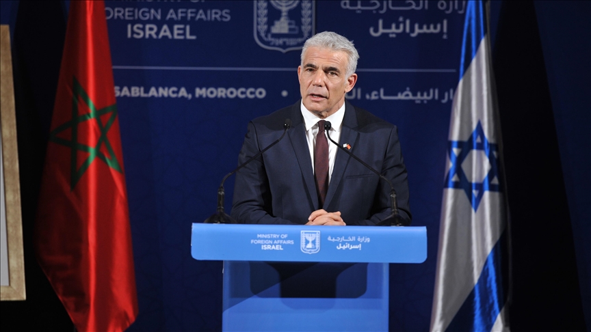 İsrail Dışişleri Bakanı Lapid, Fas ile karşılıklı büyükelçilik açma konusunda anlaştıklarını duyurdu