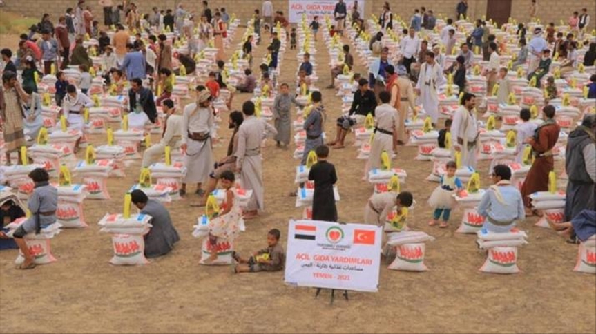 اليمن.. هيئات تركية توزع مساعدات على 50 ألف أسرة