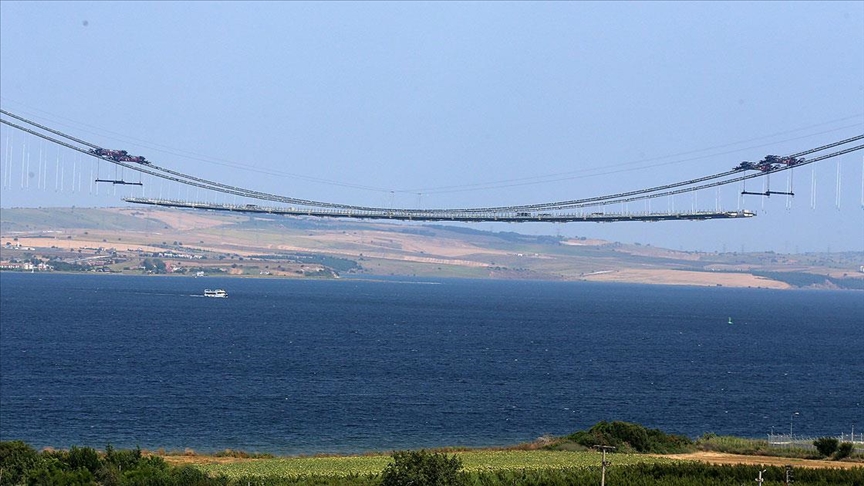 1915 Çanakkale Köprüsü'nün geçiş yolu belirginleşmeye başladı