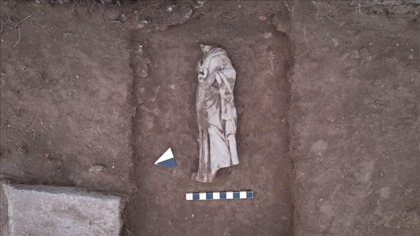 Statue of Greek health goddess Hygieia unearthed in Turkey