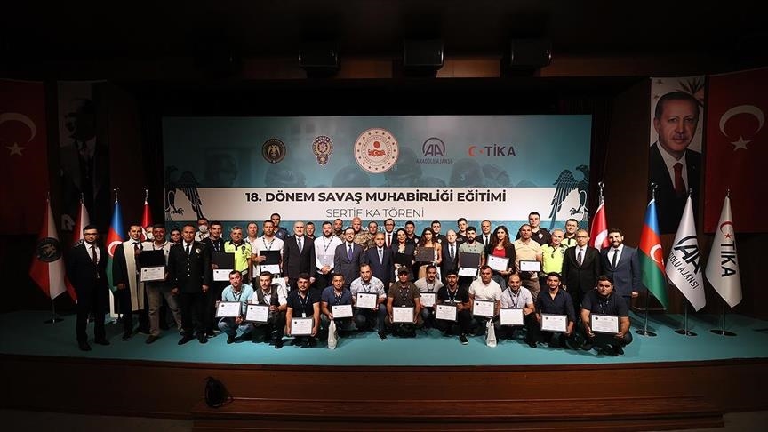 Turska: Reporterima iz Azerbejdžana uručeni certifikati 18. obuke iz ratnog novinarstva