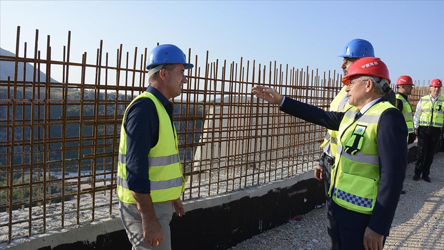 BiH: Šefik Džaferović posjetio gradilište na autoputu u Počitelju