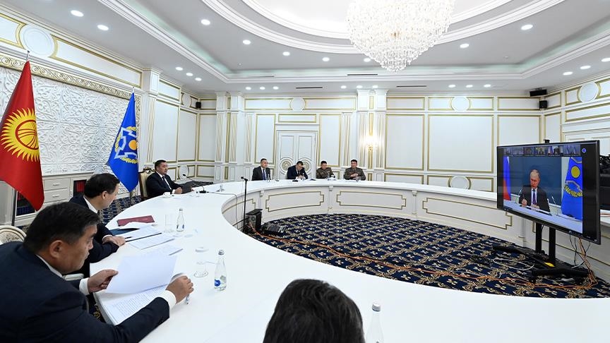 Жапаров призвал ОДКБ консолидировать усилия на фоне ситуации в Афганистане