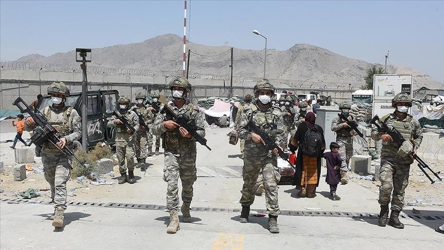 Turkish soldiers set up 'Ankara headquarters' at Kabul airport to help in evacuations