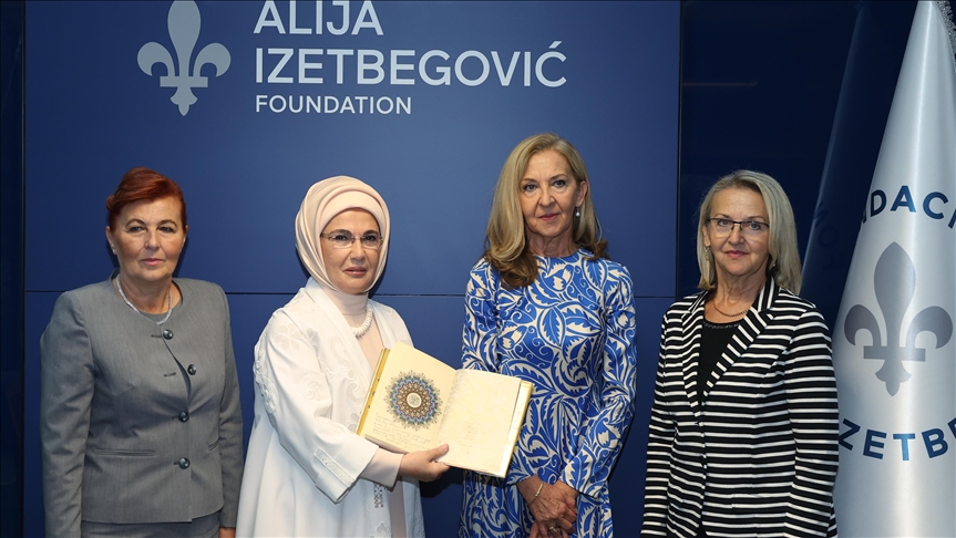 BiH: Emine Erdogan posjetila Fondaciju "Alija Izetbegović" u Sarajevu