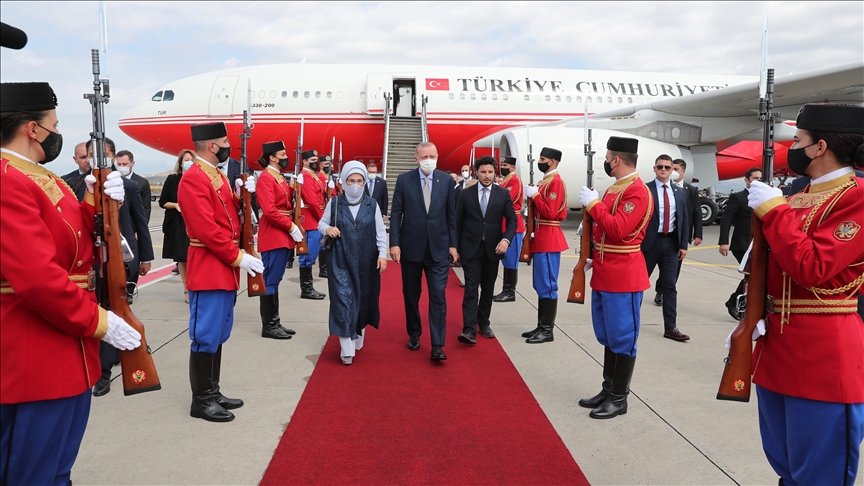Turkish president arrives in Montenegro as part of mini-Balkans tour