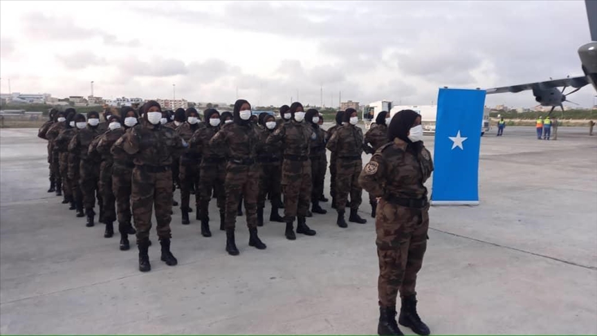 1st batch of Turkey-trained female Somali commandos arrive in Mogadishu