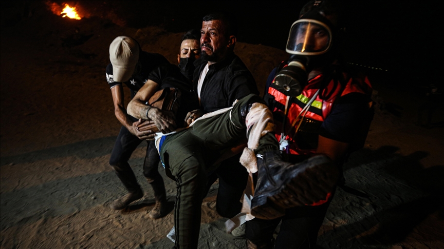 İsrail askerlerinin Gazze sınırındaki gösterilere gerçek mermiyle müdahalesinde 1 kişi hayatını kaybetti