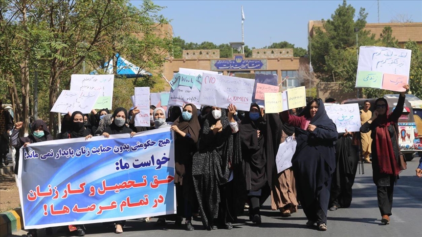 Women in western Afghanistan demand their rights be protected