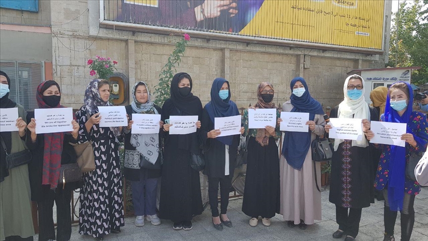 Kabul women rally for rights in Afghanistan