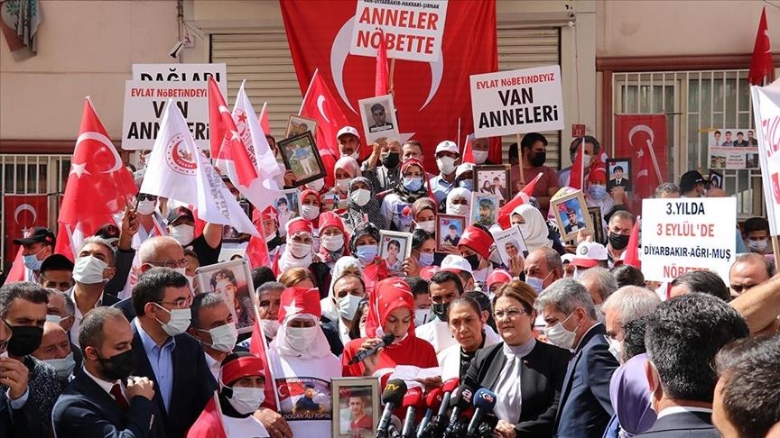 Sit-in protest against terrorist PKK marks 3rd year in Diyarbakir, Turkey