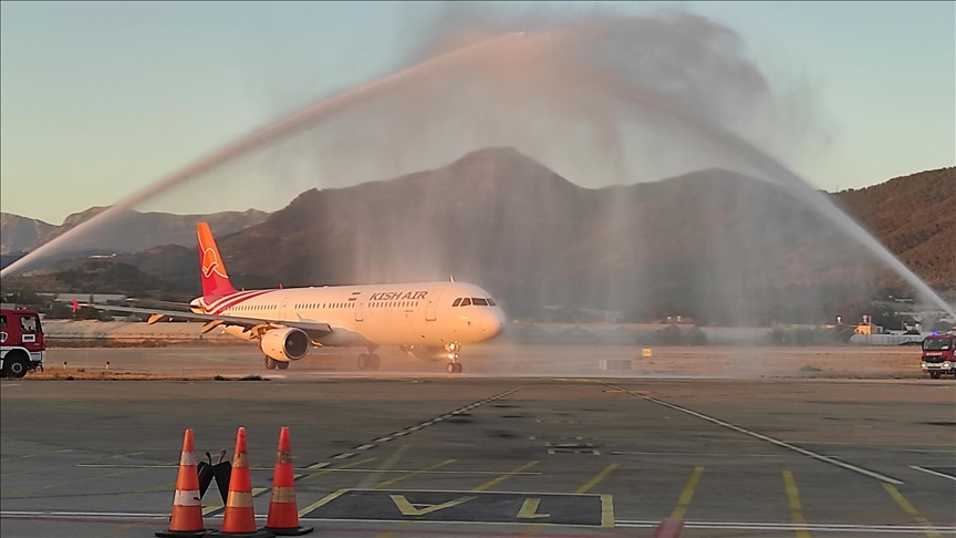 نخستین پرواز شرکت هواپیمایی کیش‌ایر ایران به آلانیا انجام شد