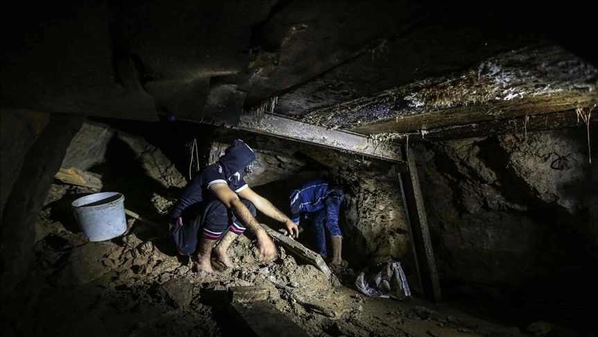 Los cadáveres de dos palestinos fueron hallados en túneles que conectan la Franja de Gaza y Egipto