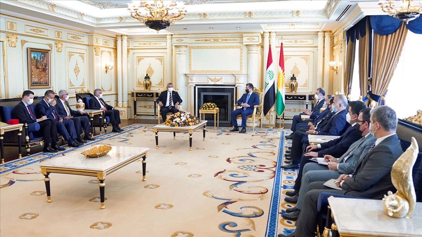 CHP heyeti Erbilde IKBY Başkanı Barzani ile görüştü