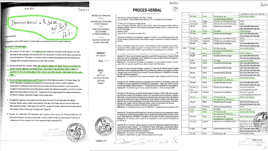 Anadolu Agency accesses documents showing French intelligence aware of Lafarge financing Daesh/ISIS