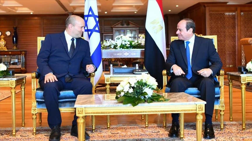 Presidente egipcio y primer ministro israelí discuten reactivar el proceso de paz con Palestina